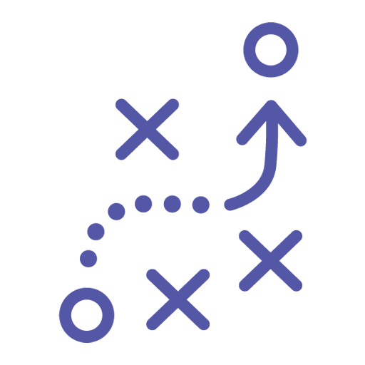 football play drawn up for strategy and rebranding visual representation